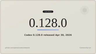OpenAI 发布 Codex 0.128.0 版本 支持持久化目标工作流
